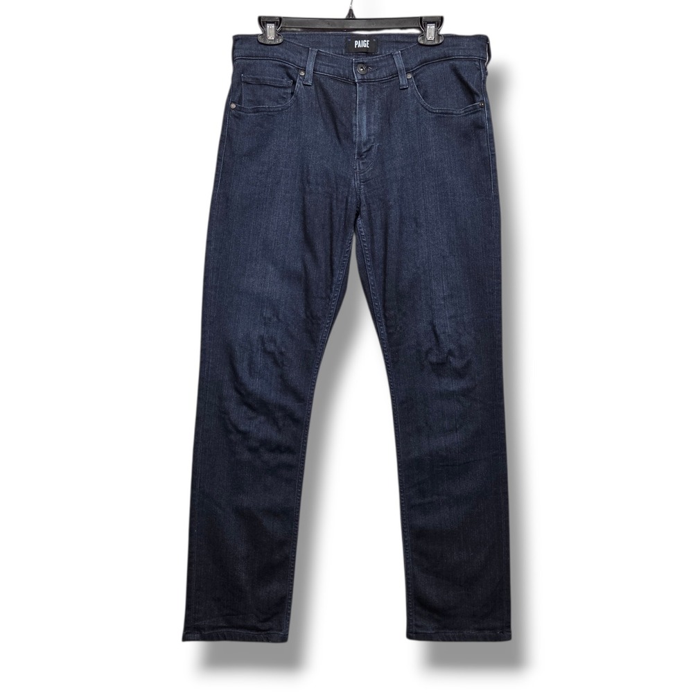 Paige Federal Jeans‎ Mens 31 x 30 Slim Straight Inkwell STRETCHED KNEE